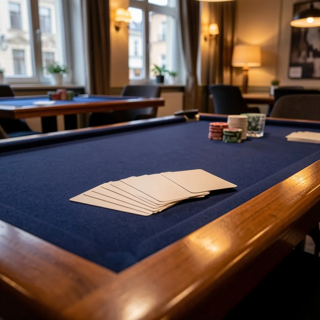 Stół pokerowy w klubie Vellfora